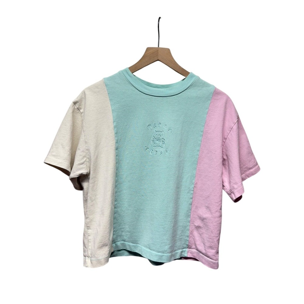 Teddy Fresh Pastel Colorblock Short Sleeve Tee